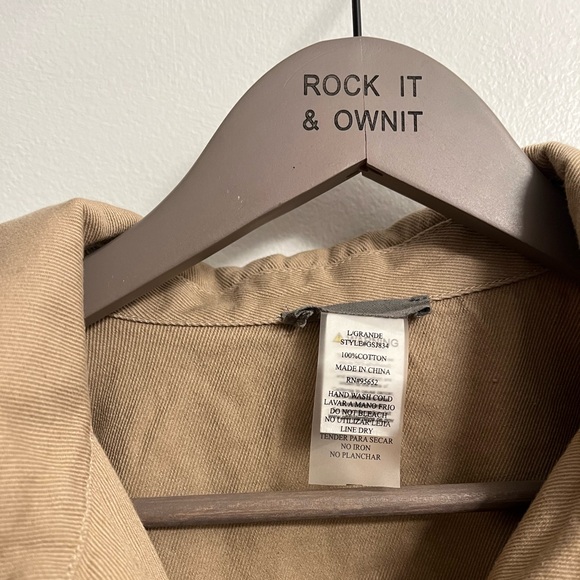 Fringe Studded Snap on Jacket Shacket Shirt - Picture 9 of 12